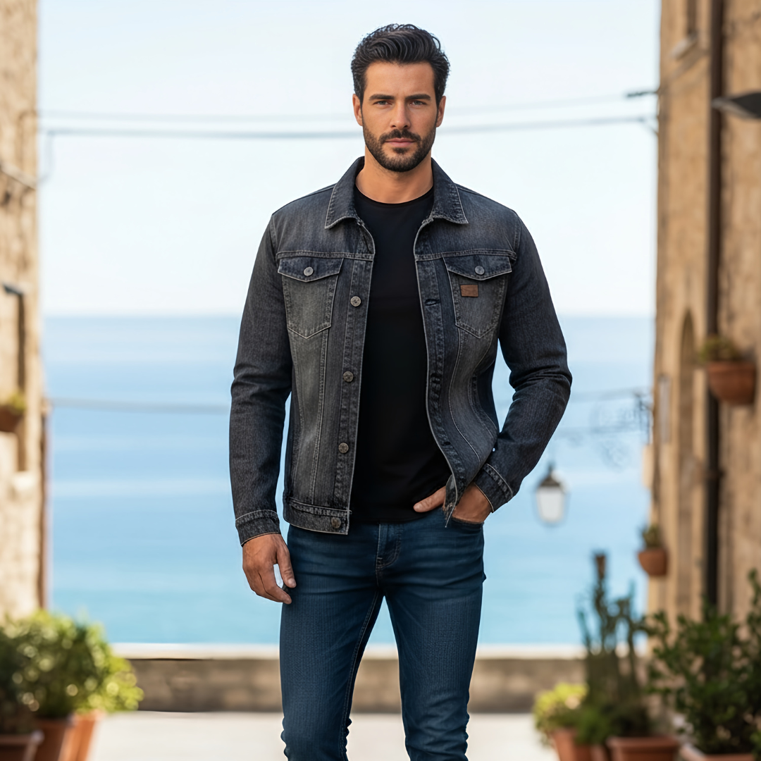 RIVIERA | Giacca Denim Supreme 75% Cotone