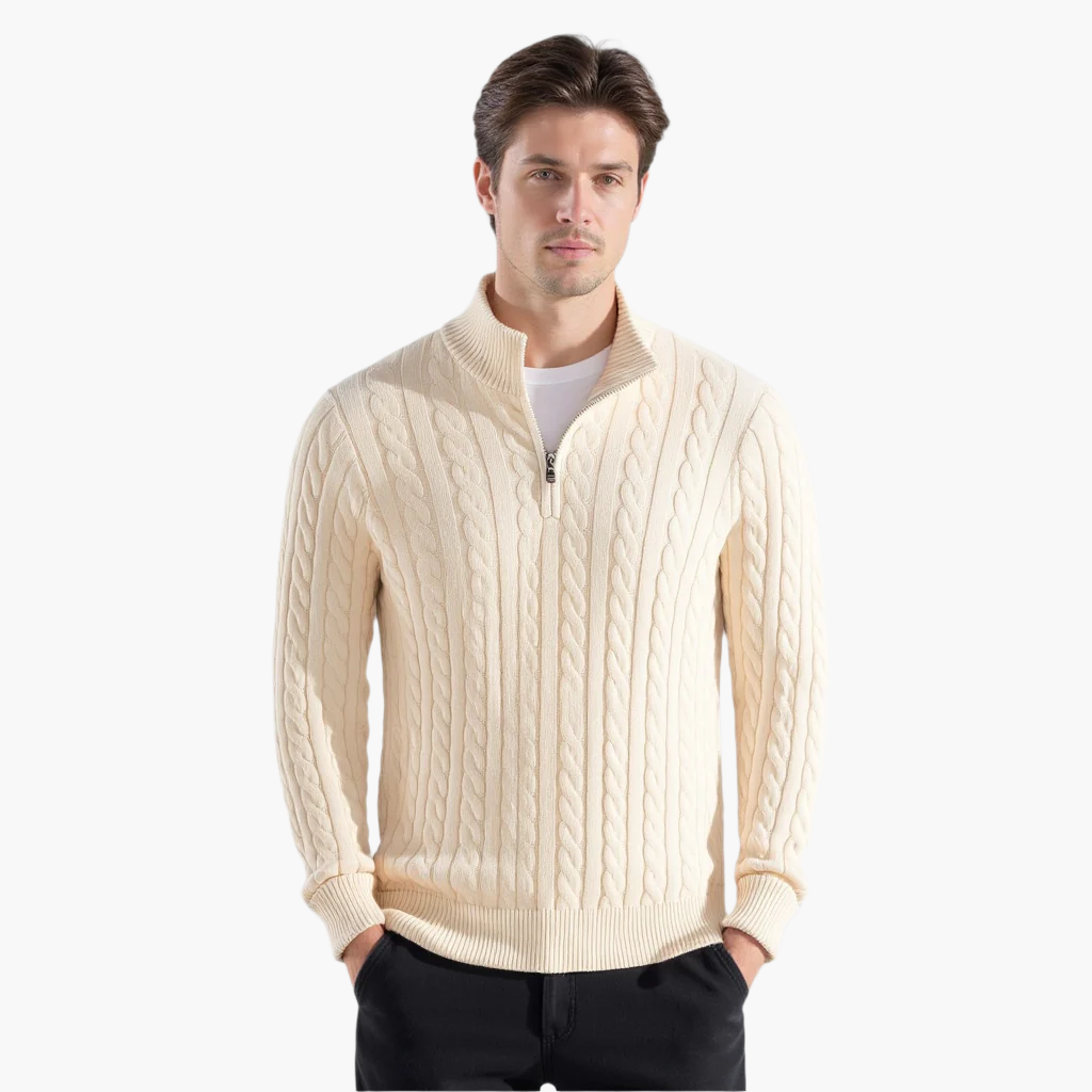 PAOLO | Maglione Mezza Zip Premium