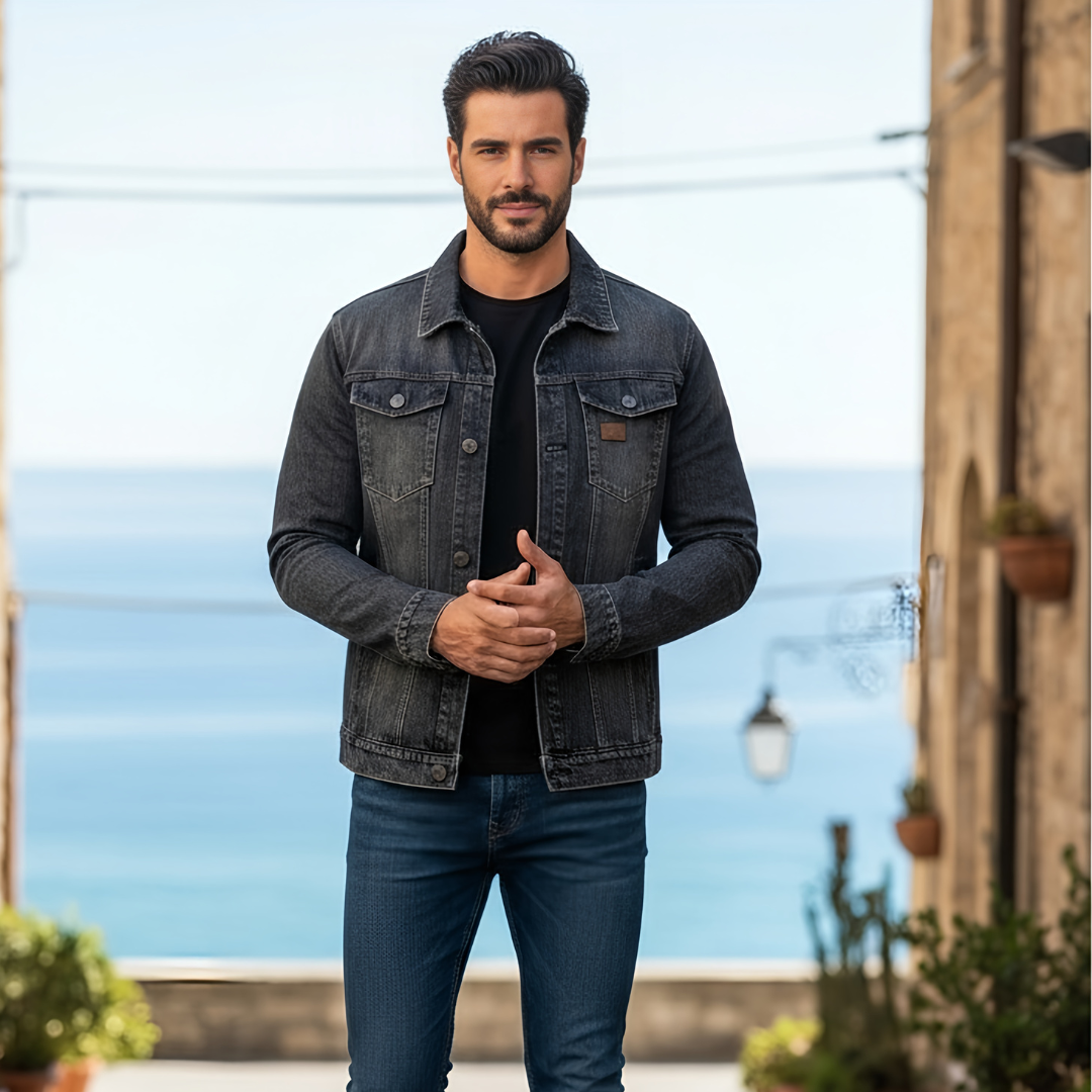 RIVIERA | Giacca Denim Supreme 75% Cotone