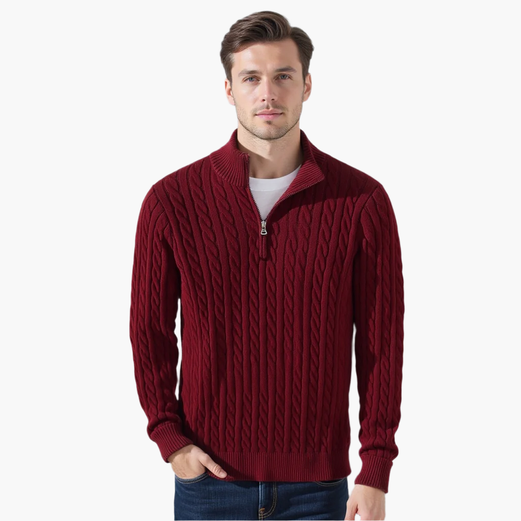PAOLO | Maglione Mezza Zip Premium