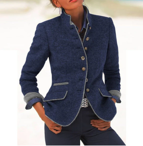 GIULIA | Cardigan Elegante Con Colletto Alto