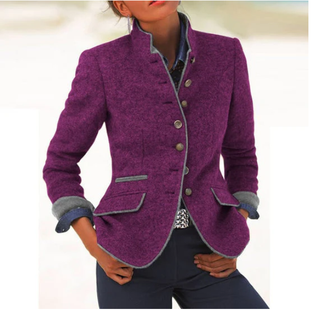 GIULIA | Cardigan Elegante Con Colletto Alto
