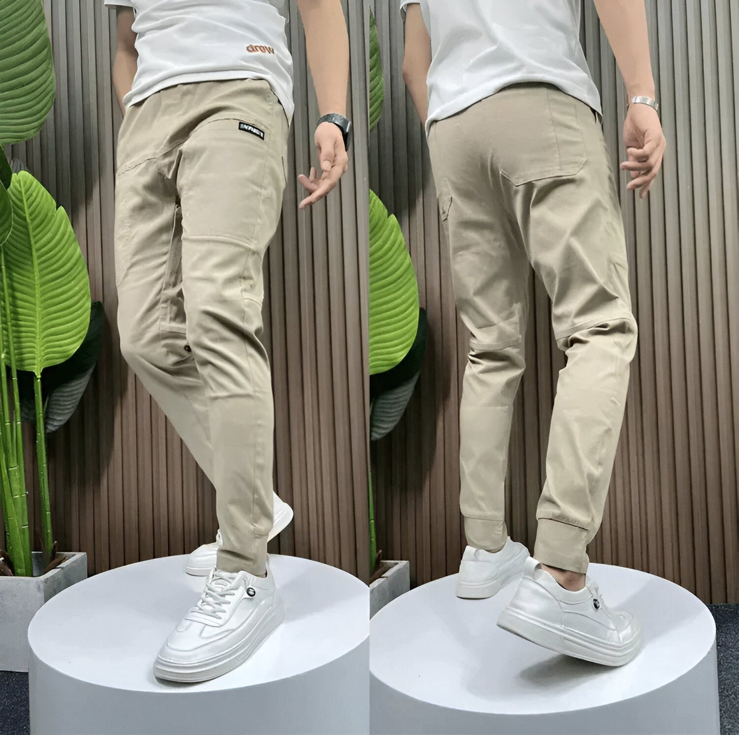 TOMMASO | PANTALONI CARGO PREMIUM ELASTICI