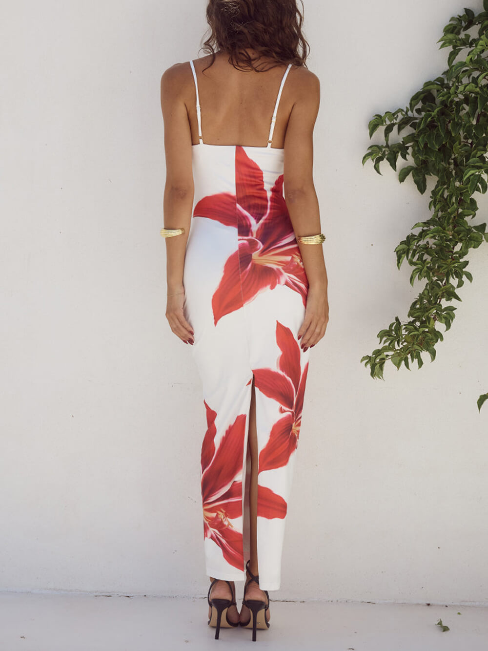 Abito Maxi con Stampa Floreale Astratta Indimenticabile