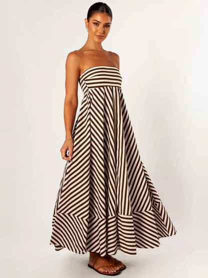 Abito Maxi Arricciato Nocturnal Charm