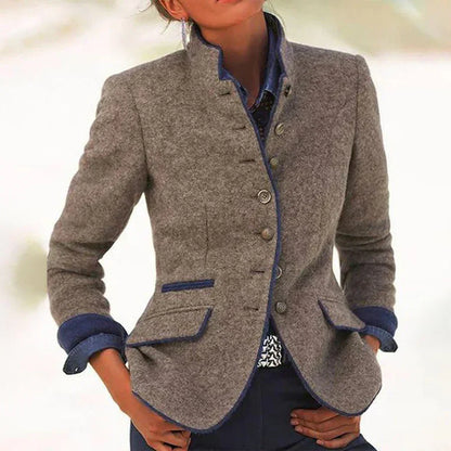 GIULIA | Cardigan Elegante Con Colletto Alto