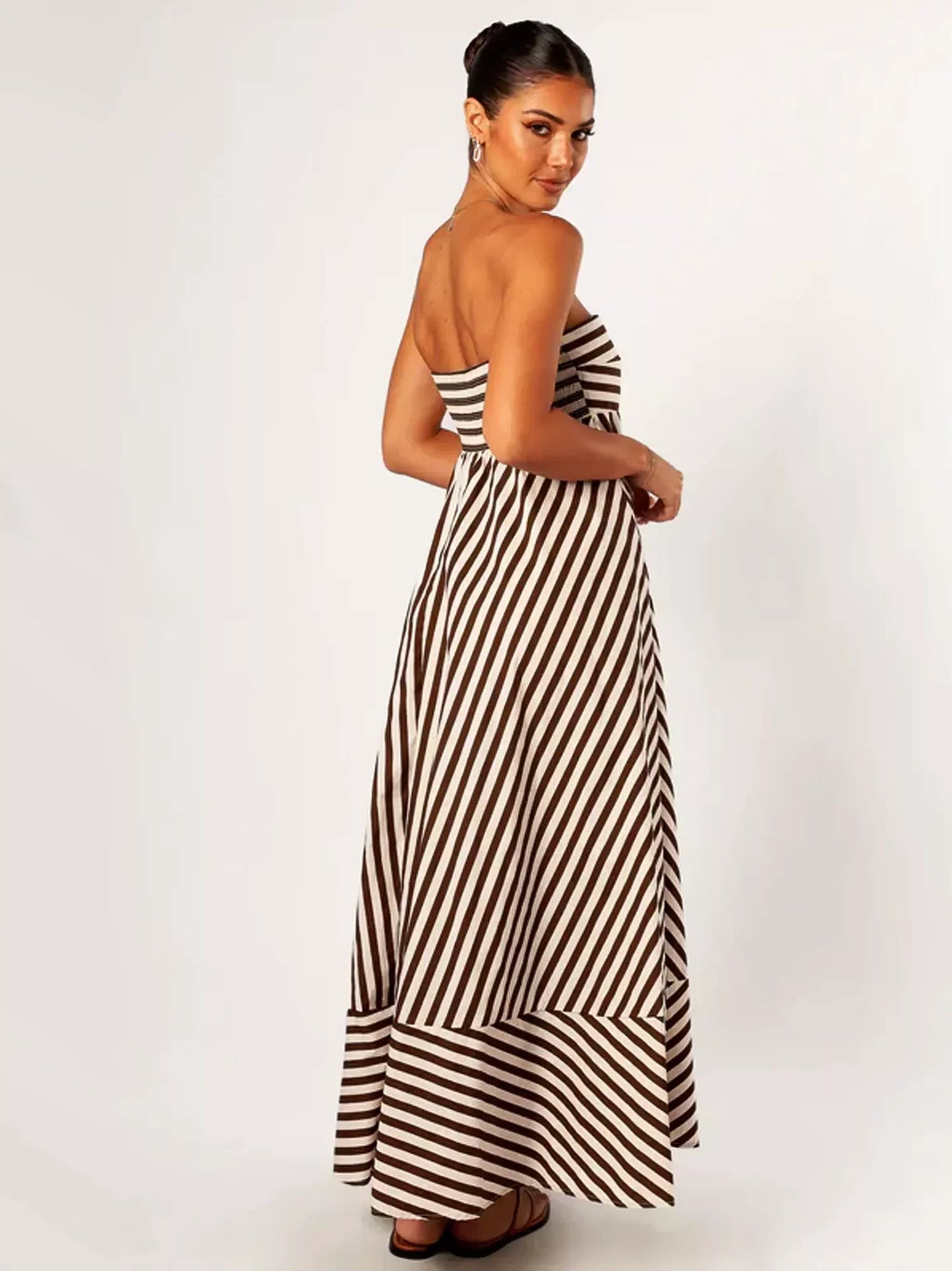 Abito Maxi Arricciato Nocturnal Charm