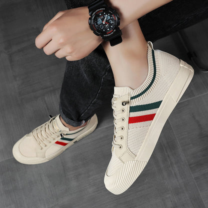Sneaker in Maglia Traspirante con Suola Ammortizzata