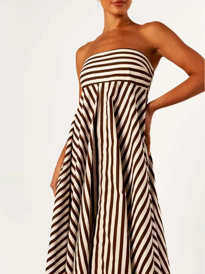 Abito Maxi Arricciato Nocturnal Charm