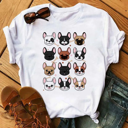 T-Shirt Bulldog Francese | Stampa Divertente da Donna