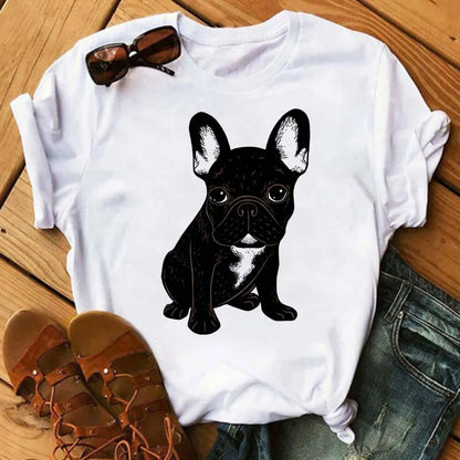T-Shirt Bulldog Francese | Stampa Divertente da Donna