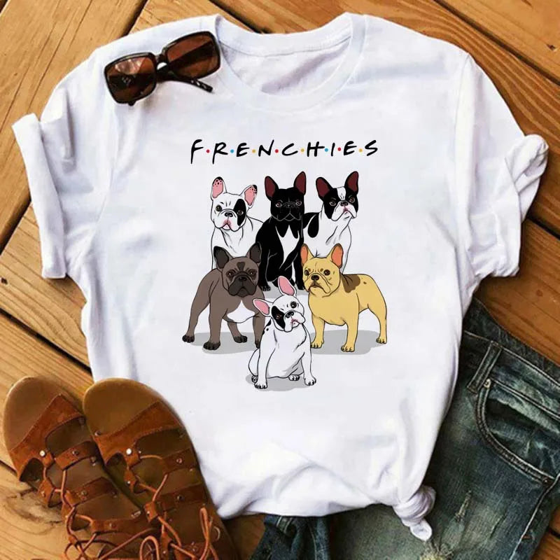 T-Shirt Bulldog Francese | Stampa Divertente da Donna