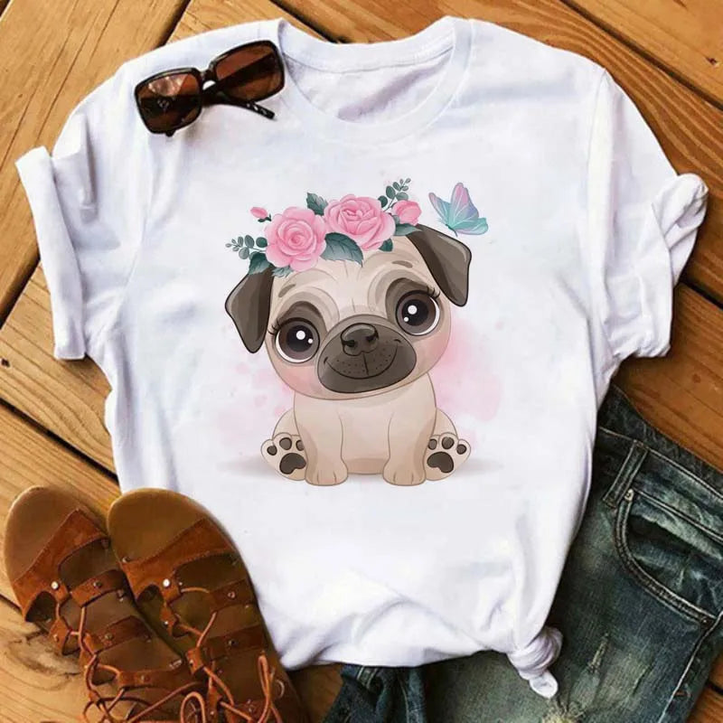 T-Shirt Bulldog Francese | Stampa Divertente da Donna