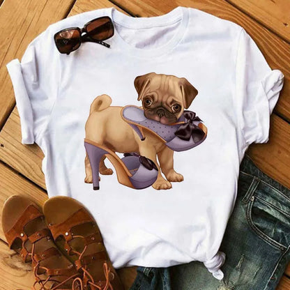 T-Shirt Bulldog Francese | Stampa Divertente da Donna