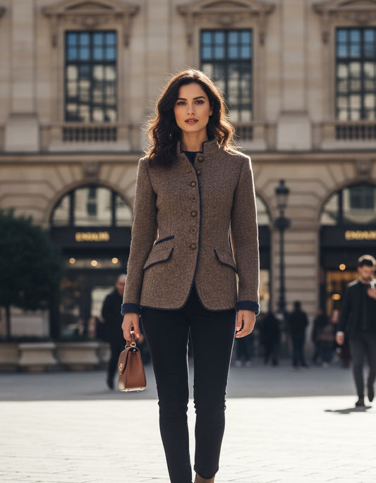 GIULIA | Cardigan Elegante Con Colletto Alto