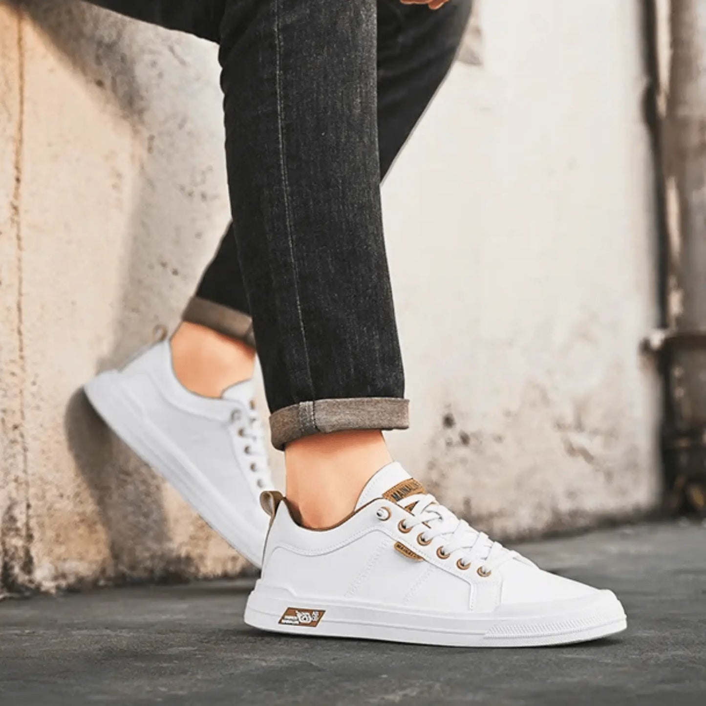 SNEAKER IN PELLE HARRINGTON